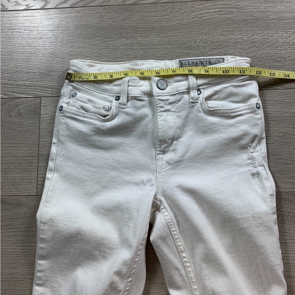 All Saints Mast Vintage White Skinny Jeans - Picture 13 of 14
